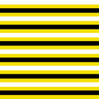 A pattern of alternating black and yellow horizontal stripes against a white background.