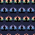Lotus Meditation Pattern 10 Minky Fabric