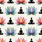 Lotus Meditation Pattern 12 Minky Fabric
