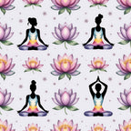 Lotus Meditation Pattern 15 Minky Fabric