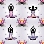 Lotus Meditation Pattern 2 Minky Fabric