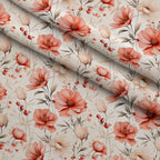 Airy Blooms Pattern 10 Minky Fabric — plush minky folded close-up preview (mv-minky-v1:lying)