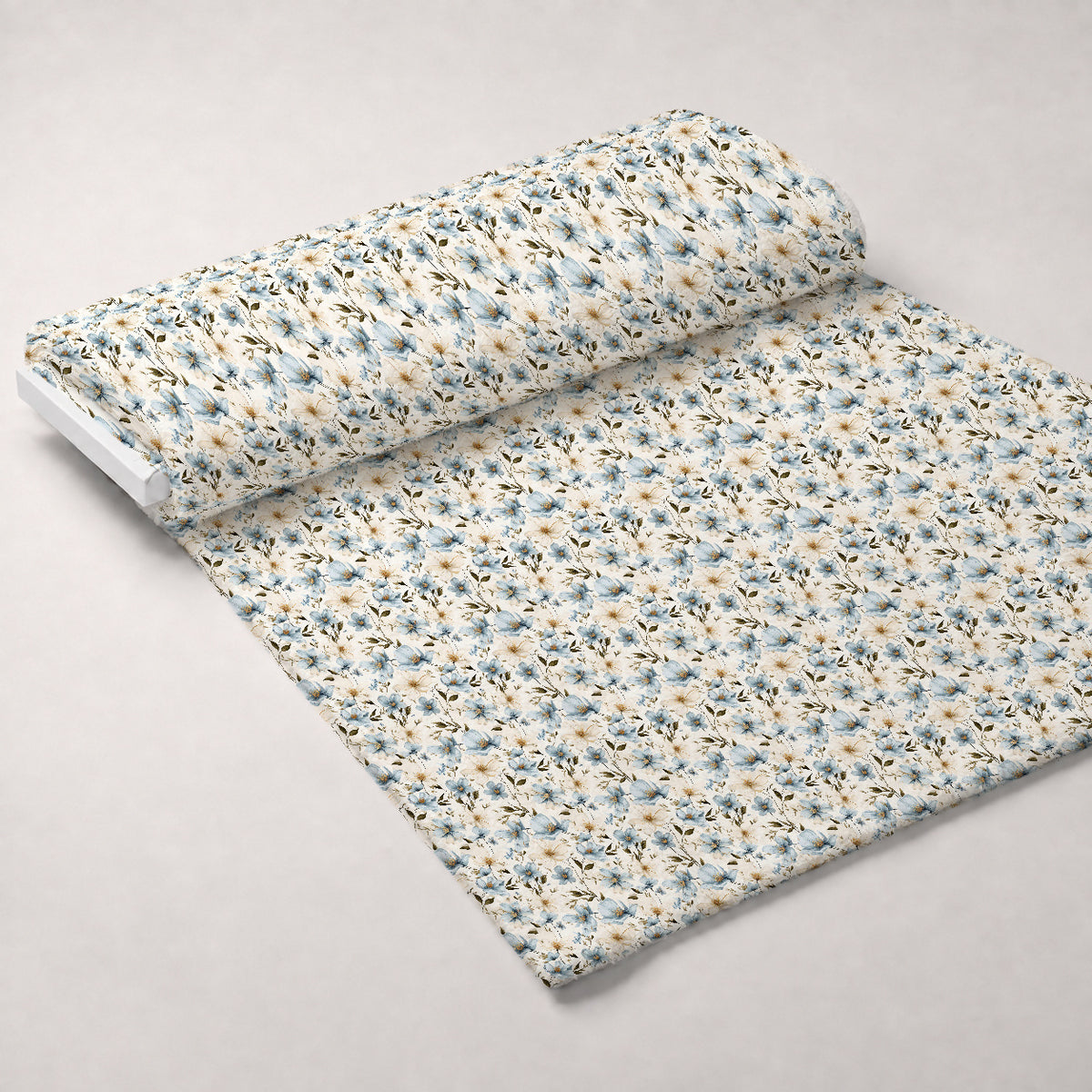 Airy Blooms Pattern 11 Minky Fabric — plush minky unrolled bolt preview (mv-minky-v1:bolt)