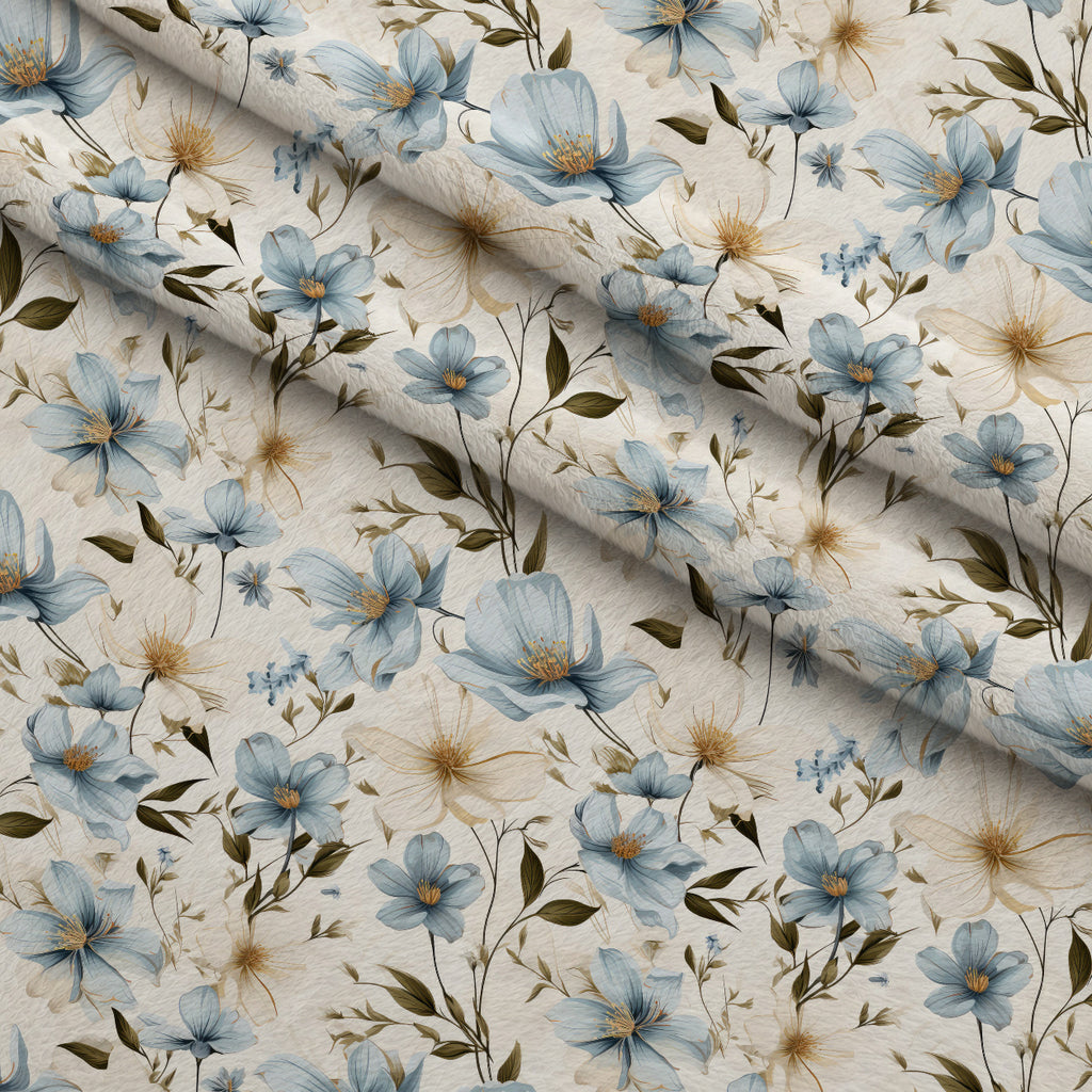Airy Blooms Pattern 11 Minky Fabric — plush minky folded close-up preview (mv-minky-v1:lying)