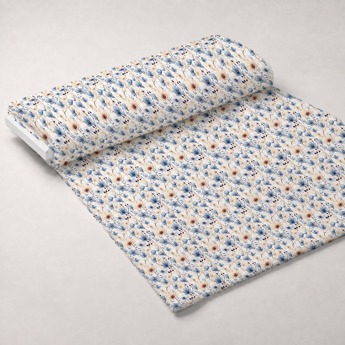 Airy Blooms Pattern 3 Minky Fabric — plush minky unrolled bolt preview (mv-minky-v1:bolt)
