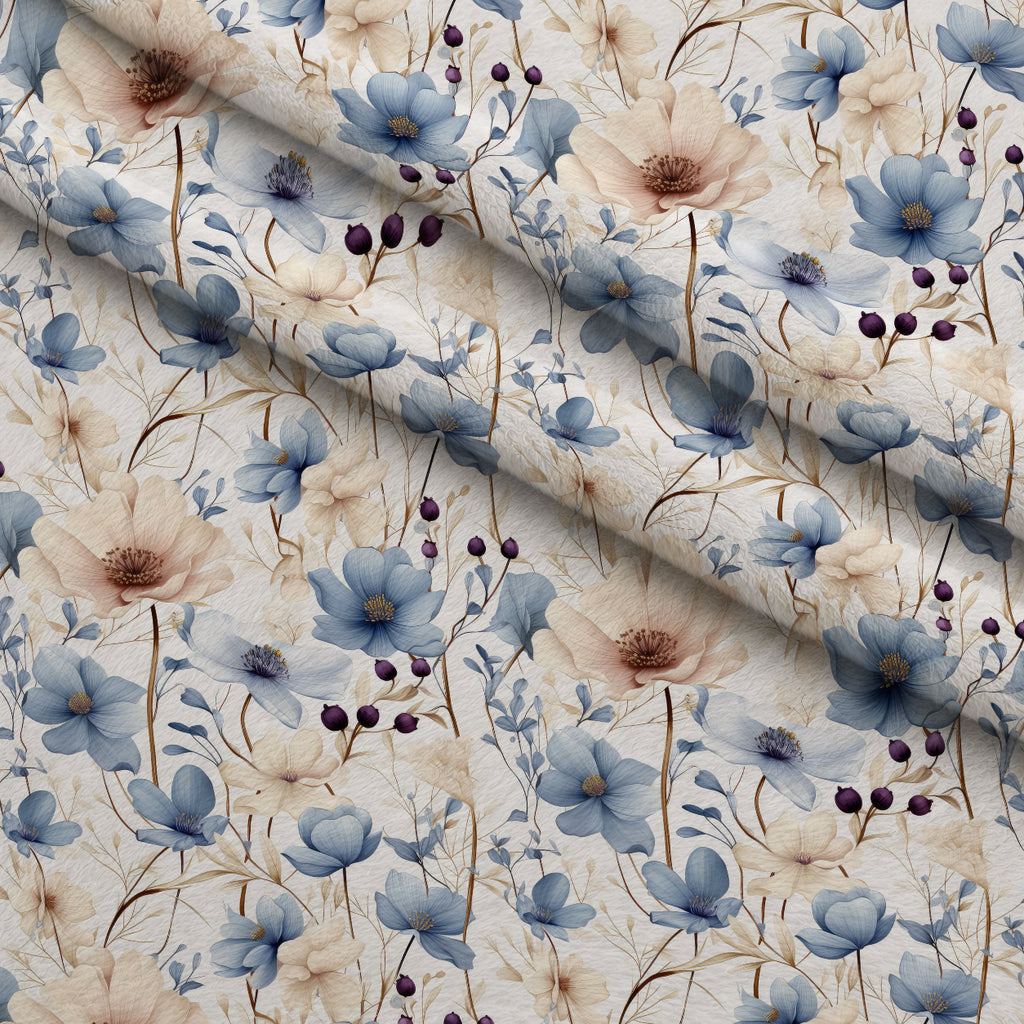 Airy Blooms Pattern 3 Minky Fabric — plush minky folded close-up preview (mv-minky-v1:lying)