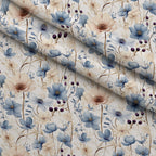 Airy Blooms Pattern 3 Minky Fabric — plush minky folded close-up preview (mv-minky-v1:lying)