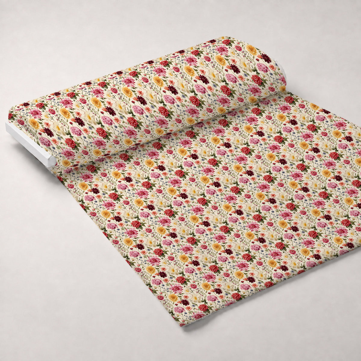 Airy Blooms Pattern 5 Minky Fabric — plush minky unrolled bolt preview (mv-minky-v1:bolt)