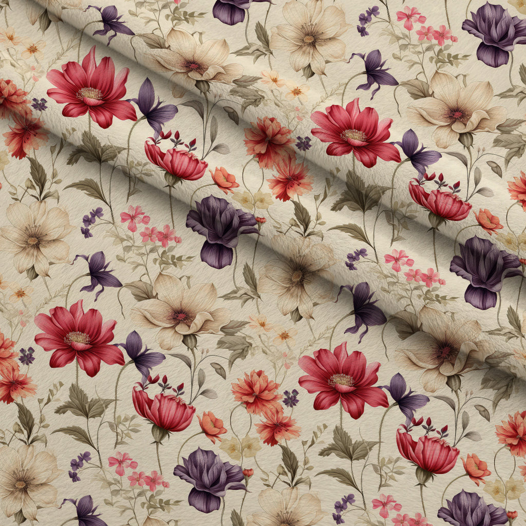 Airy Blooms Pattern 6 Minky Fabric — plush minky folded close-up preview (mv-minky-v1:lying)