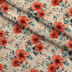 Airy Blooms Pattern 9 Minky Fabric — plush minky folded close-up preview (mv-minky-v1:lying)