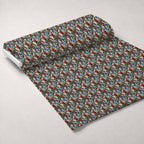 Allover Christmas Cardinals Pattern 1 Minky Fabric — plush minky unrolled bolt preview (mv-minky-v1:bolt)