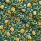 Amalfi Citrus Pattern 1 Minky Fabric — plush minky folded close-up preview (mv-minky-v1:lying)