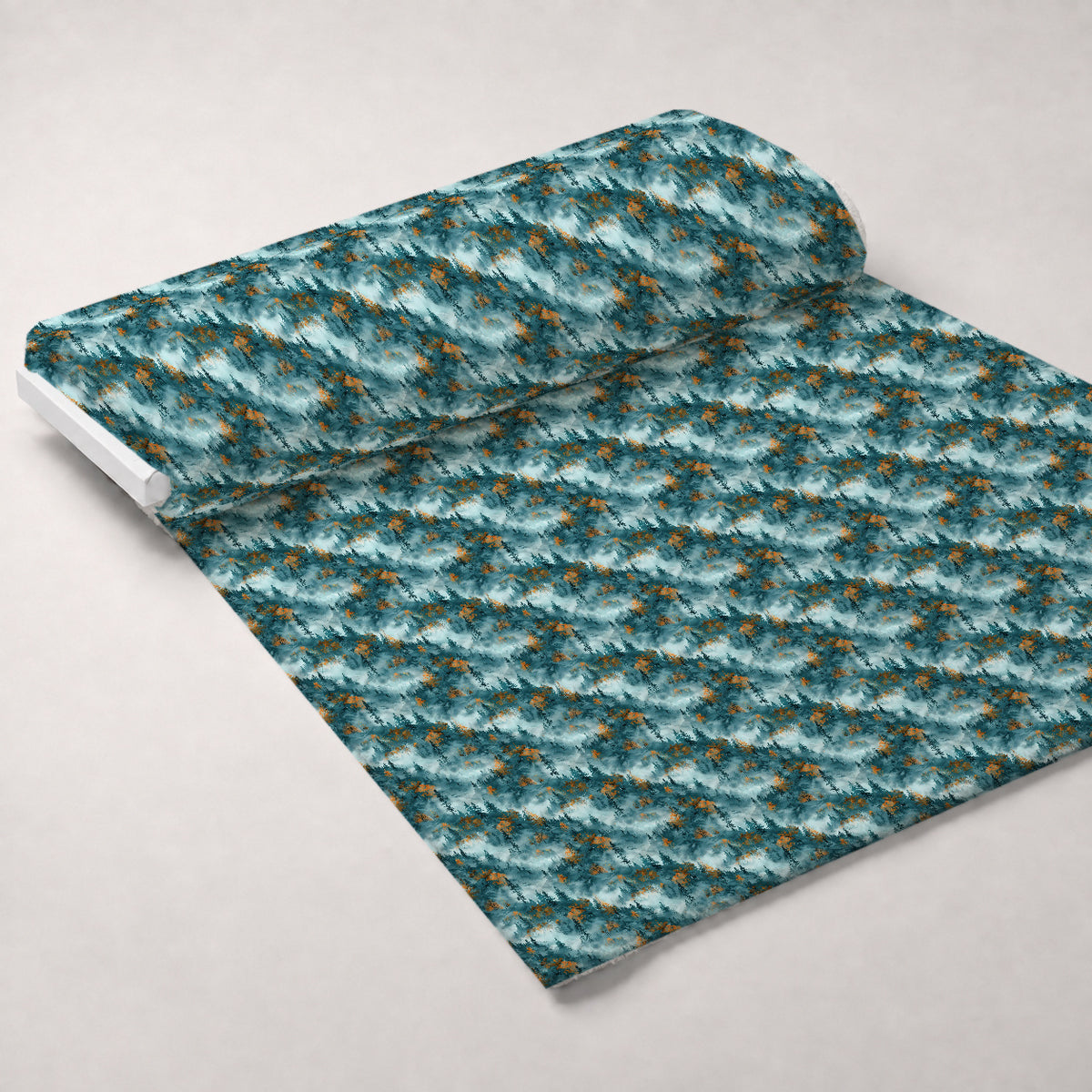 Amber Haze Forest Pattern 10 Minky Fabric — plush minky unrolled bolt preview (mv-minky-v1:bolt)