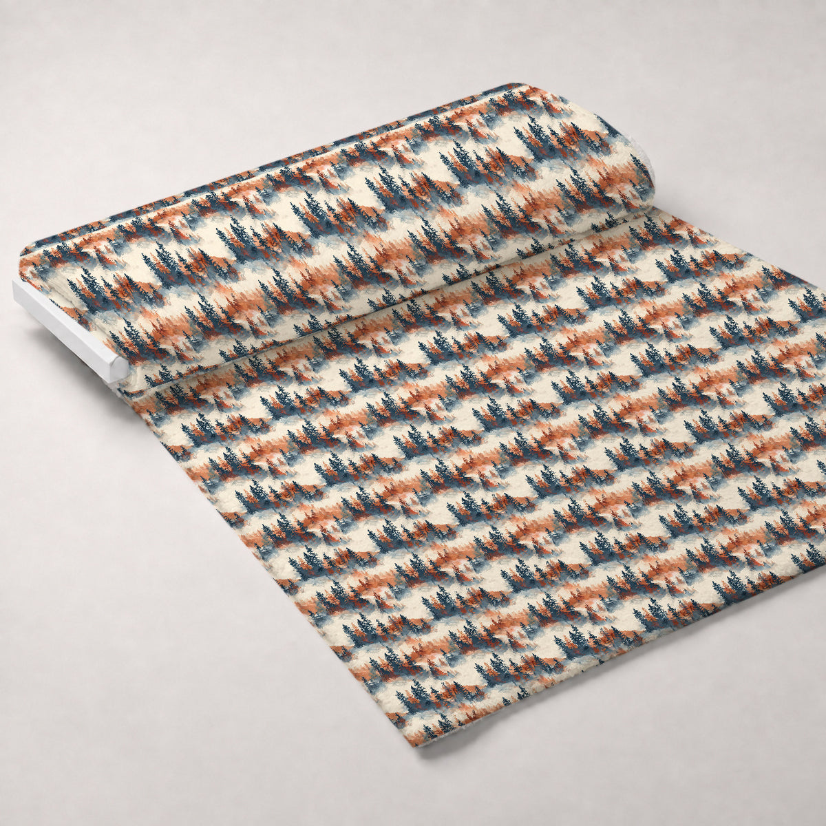 Amber Haze Forest Pattern 2 Minky Fabric — plush minky unrolled bolt preview (mv-minky-v1:bolt)