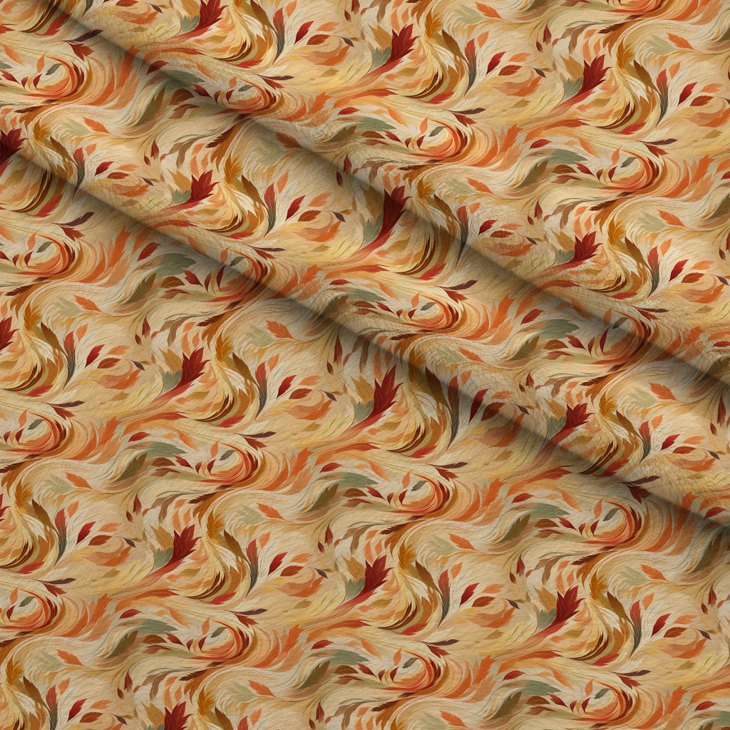 Amber Meadow Whispers Pattern 2 Minky Fabric — plush minky folded close-up preview (mv-minky-v1:lying)