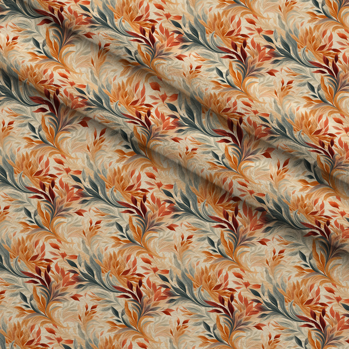 Amber Meadow Whispers Pattern 3 Minky Fabric — plush minky folded close-up preview (mv-minky-v1:lying)