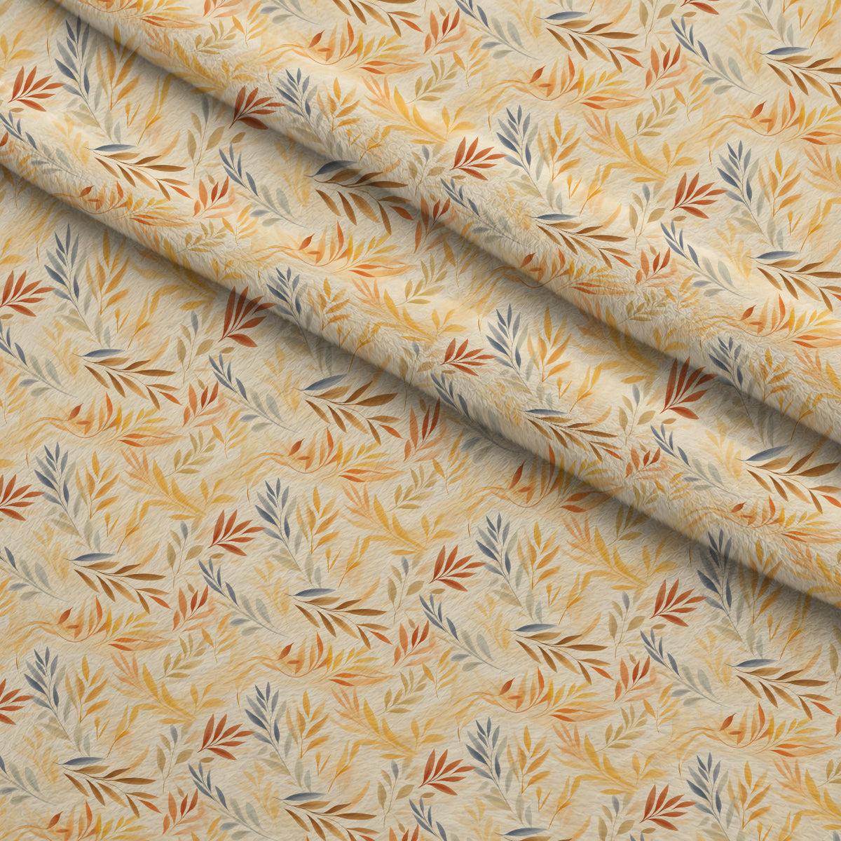 Amber Meadow Whispers Pattern 5 Minky Fabric — plush minky folded close-up preview (mv-minky-v1:lying)