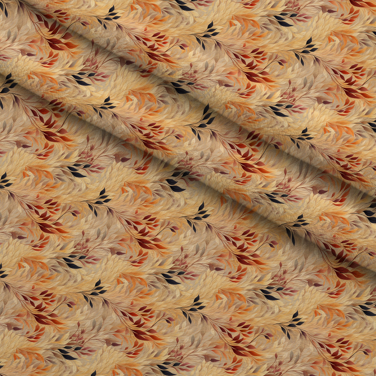 Amber Meadow Whispers Pattern 6 Minky Fabric — plush minky folded close-up preview (mv-minky-v1:lying)