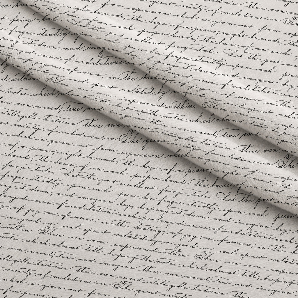 Antique Script Pattern 10 Minky Fabric — plush minky folded close-up preview (mv-minky-v1:lying)