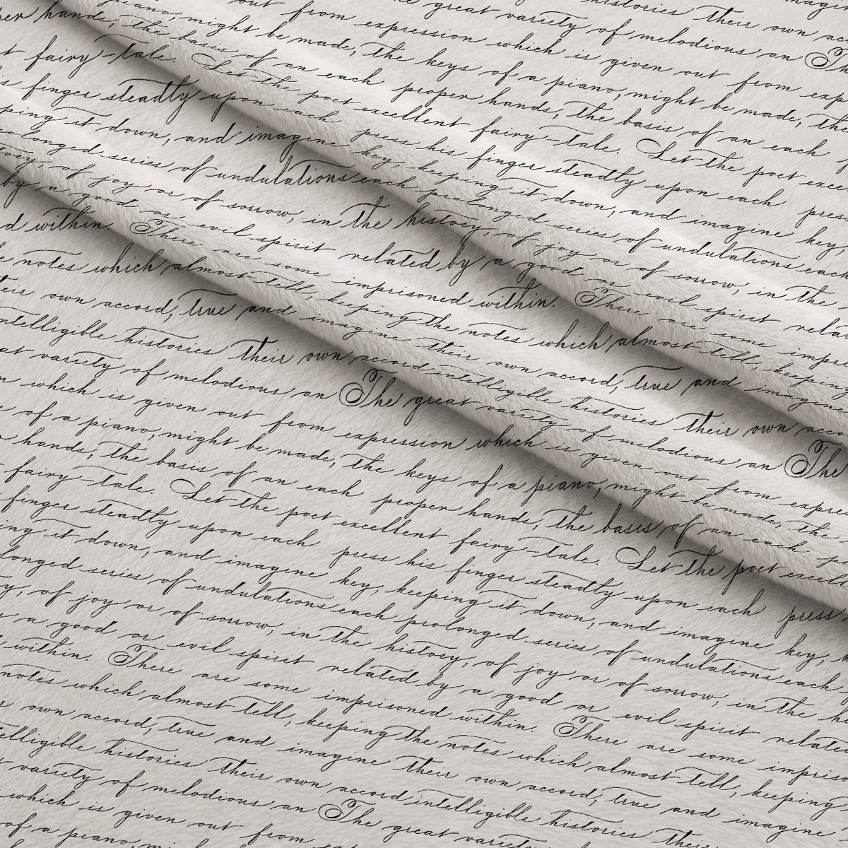Antique Script Pattern 10 Minky Fabric — plush minky folded close-up preview (mv-minky-v1:lying)