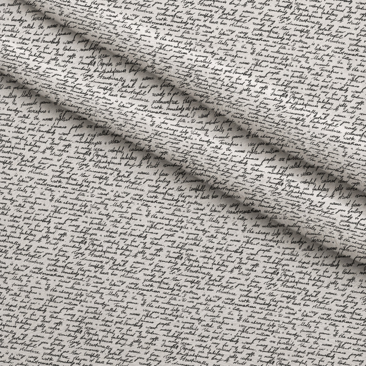 Antique Script Pattern 15 Minky Fabric — plush minky folded close-up preview (mv-minky-v1:lying)