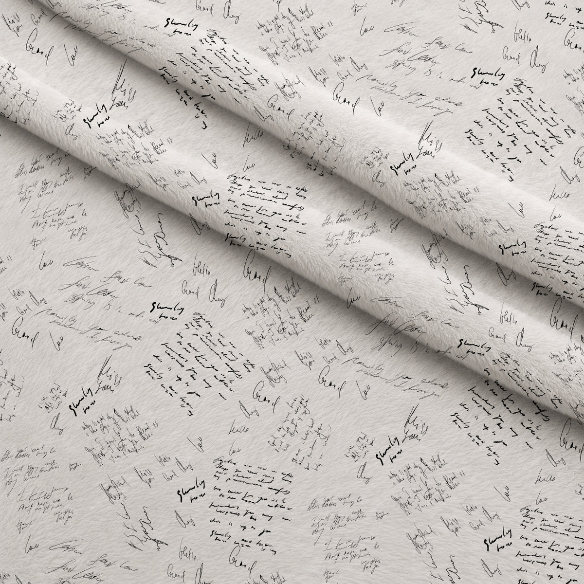 Antique Script Pattern 3 Minky Fabric — plush minky folded close-up preview (mv-minky-v1:lying)