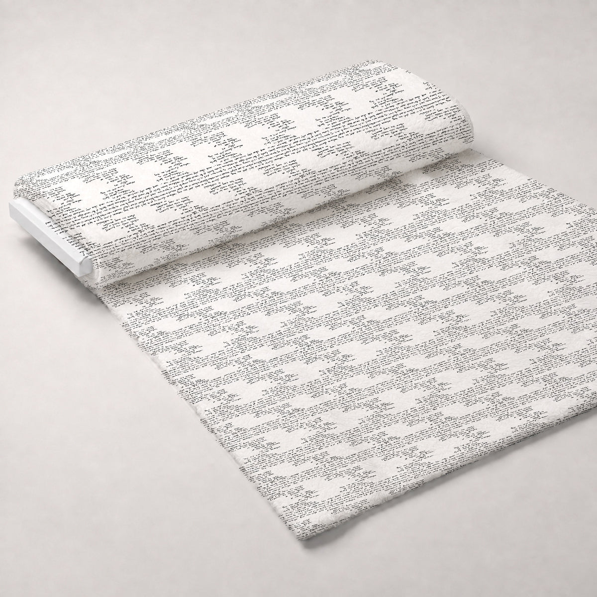 Antique Script Pattern 7 Minky Fabric — plush minky unrolled bolt preview (mv-minky-v1:bolt)