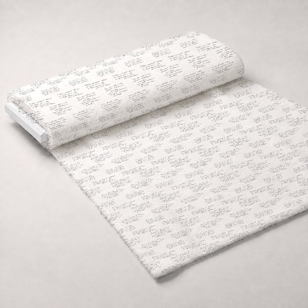 Antique Script Pattern 8 Minky Fabric — plush minky unrolled bolt preview (mv-minky-v1:bolt)