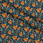 Aquarium Bubbles Pattern 1 Minky Fabric — plush minky folded close-up preview (mv-minky-v1:lying)