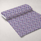 Art Nouveau Violets Pattern 1 Minky Fabric — plush minky unrolled bolt preview (mv-minky-v1:bolt)