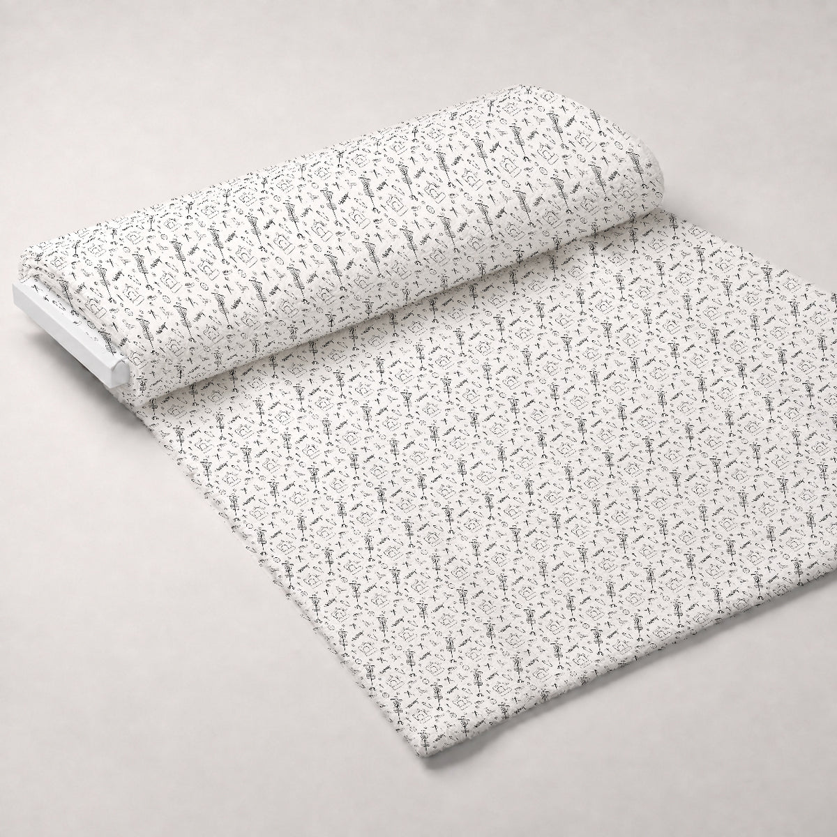 Assorted Sewing Pattern 1 Minky Fabric — plush minky unrolled bolt preview (mv-minky-v1:bolt)