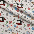 Assorted Sewing Pattern 2 Minky Fabric — plush minky folded close-up preview (mv-minky-v1:lying)