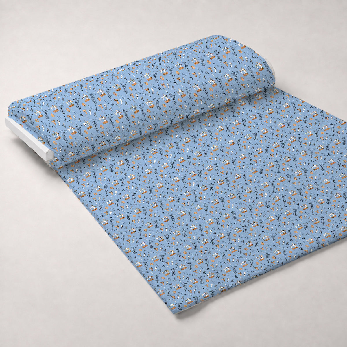 Assorted Sewing Pattern 3 Minky Fabric — plush minky unrolled bolt preview (mv-minky-v1:bolt)