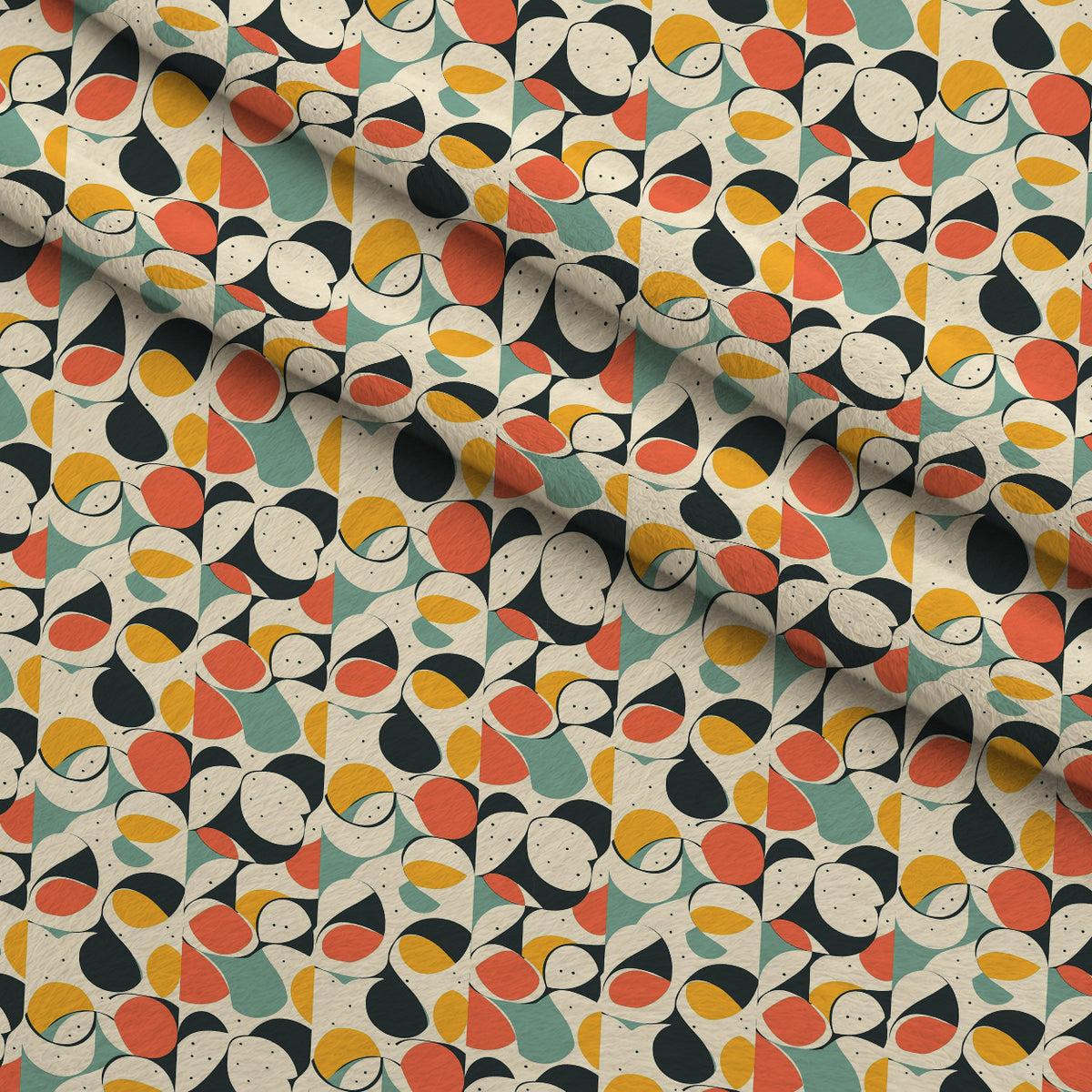 Atomic Diamonds Pattern 1 Minky Fabric — plush minky folded close-up preview (mv-minky-v1:lying)