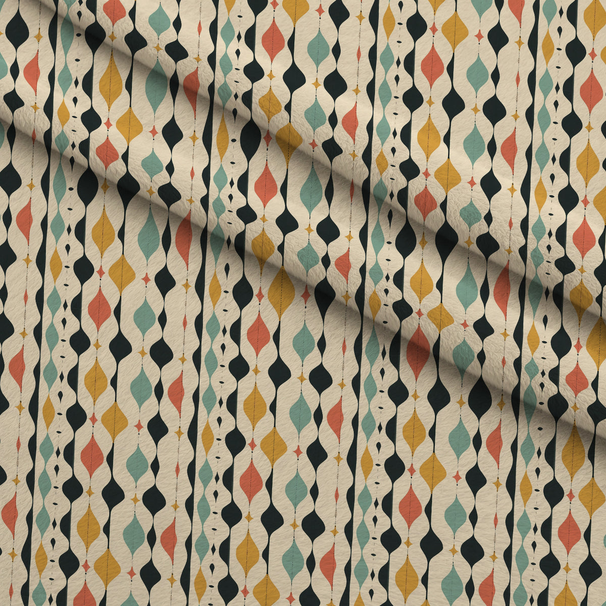 Atomic Diamonds Pattern 12 Minky Fabric — plush minky folded close-up preview (mv-minky-v1:lying)