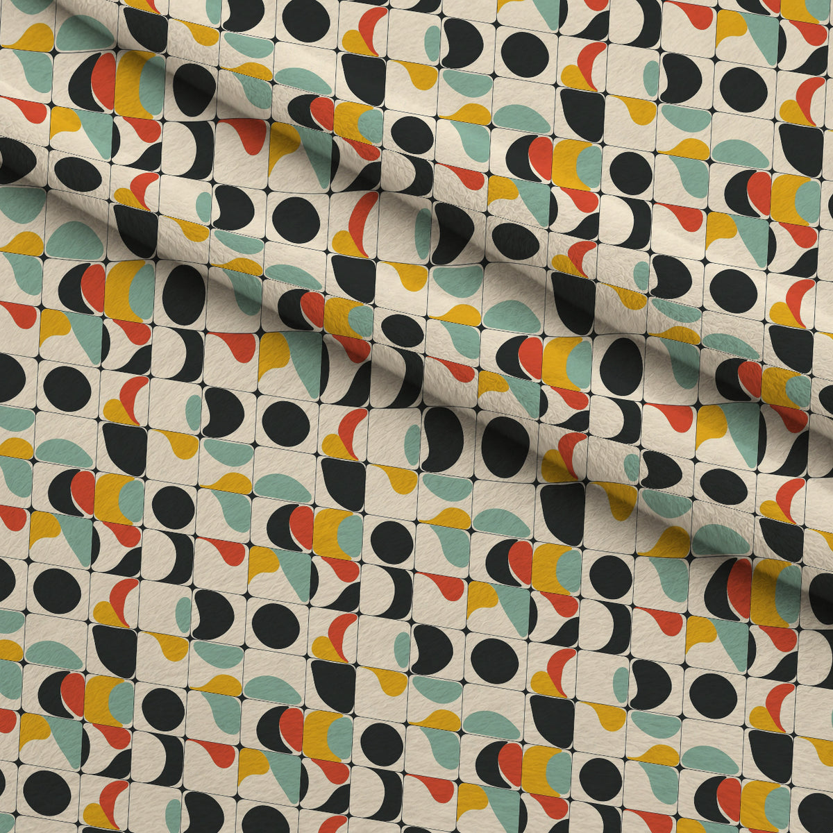 Atomic Diamonds Pattern 2 Minky Fabric — plush minky folded close-up preview (mv-minky-v1:lying)