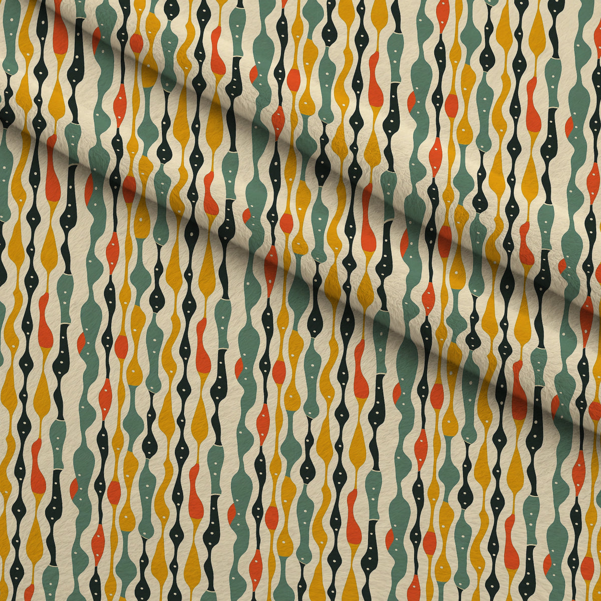 Atomic Diamonds Pattern 4 Minky Fabric — plush minky folded close-up preview (mv-minky-v1:lying)