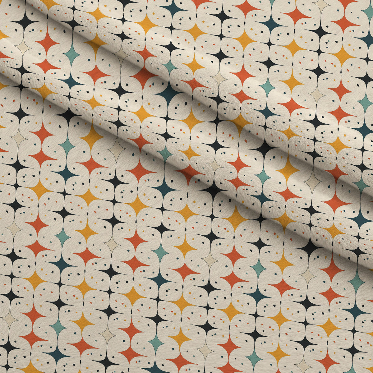 Atomic Diamonds Pattern 8 Minky Fabric — plush minky folded close-up preview (mv-minky-v1:lying)
