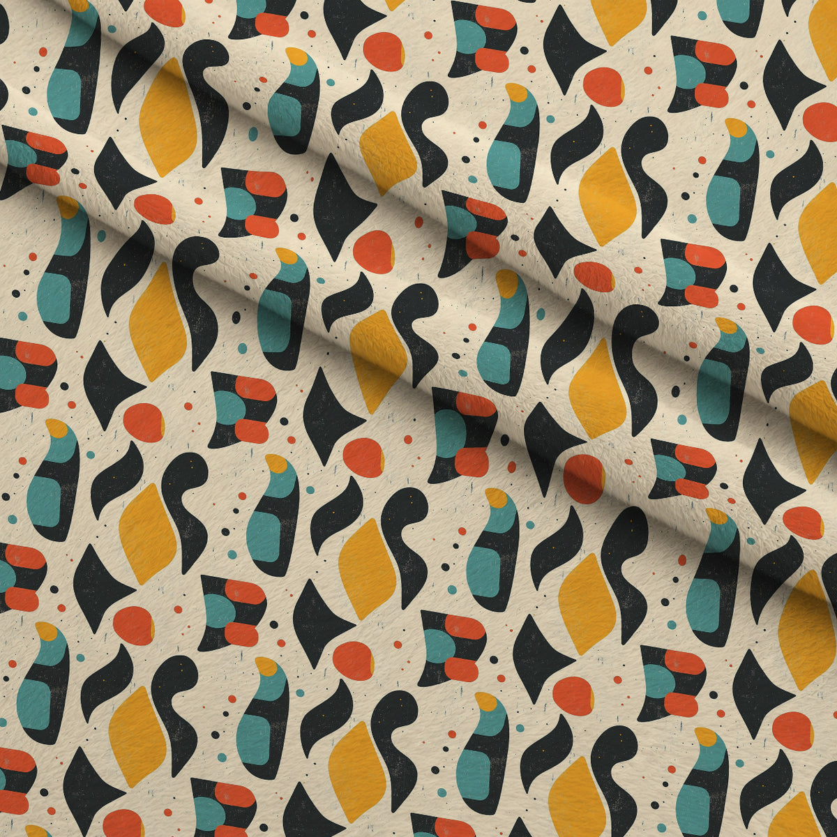 Atomic Diamonds Pattern 9 Minky Fabric — plush minky folded close-up preview (mv-minky-v1:lying)