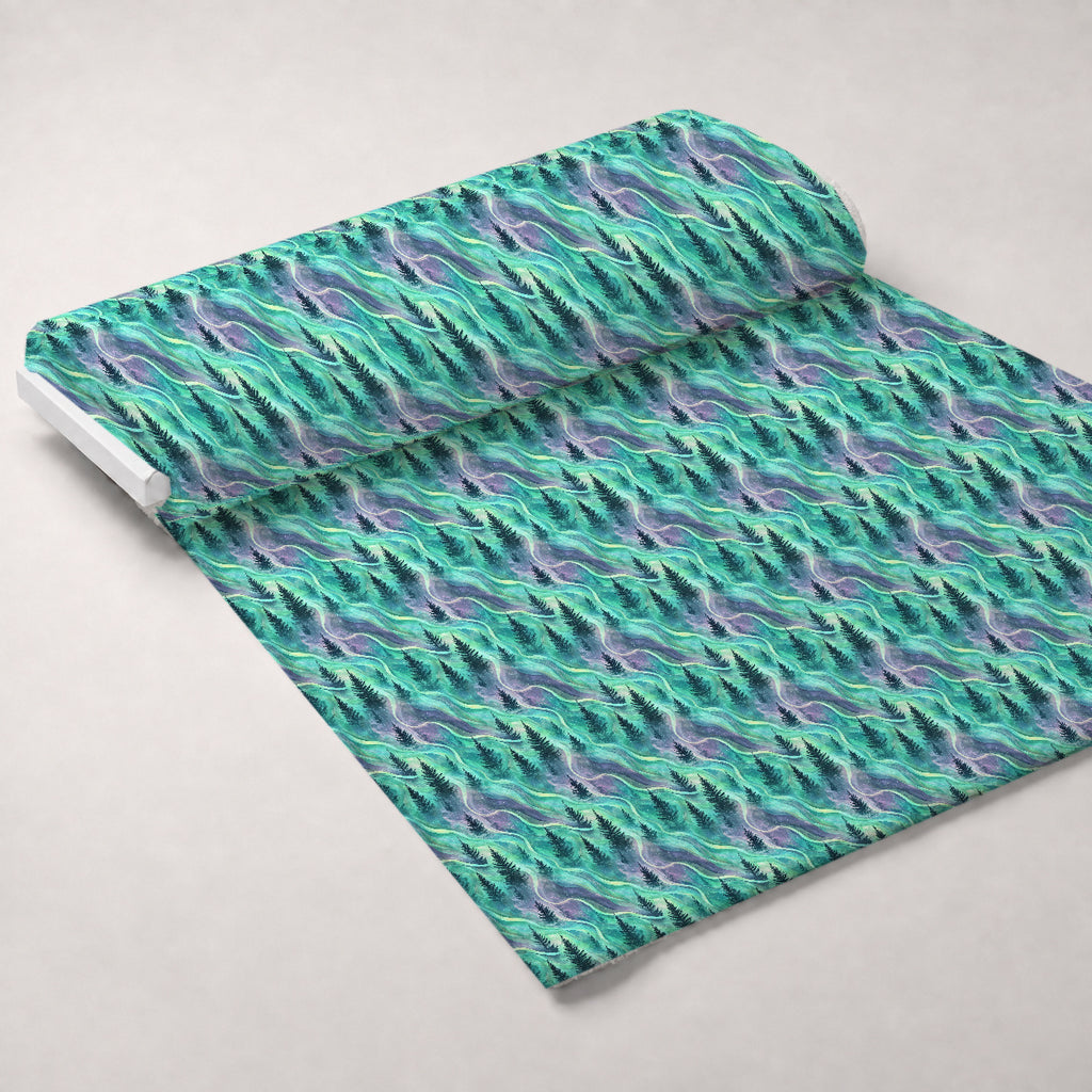 Aurora Pines Pattern 22 Minky Fabric — plush minky unrolled bolt preview (mv-minky-v1:bolt)