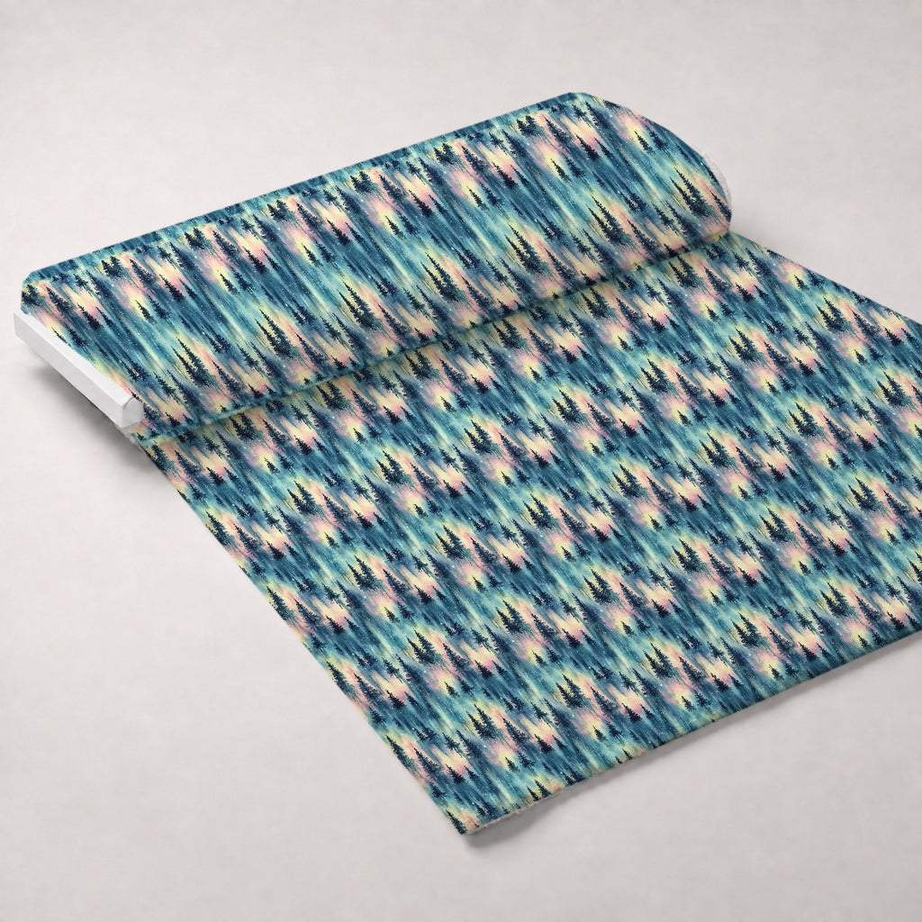 Aurora Pines Pattern 33 Minky Fabric — plush minky unrolled bolt preview (mv-minky-v1:bolt)