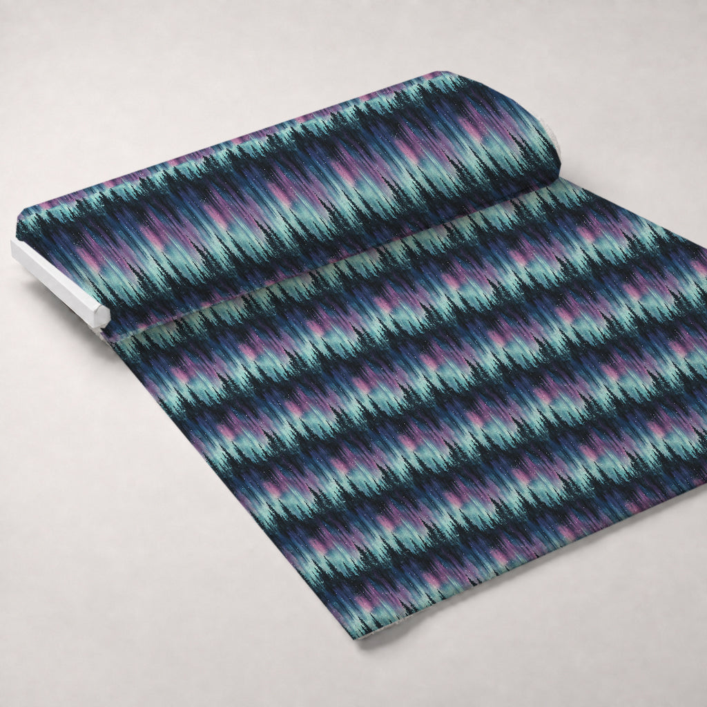 Aurora Pines Pattern 8 Minky Fabric — plush minky unrolled bolt preview (mv-minky-v1:bolt)