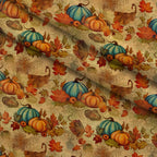 Autumn Harvest Reverie Pattern 3 Minky Fabric — plush minky folded close-up preview (mv-minky-v1:lying)