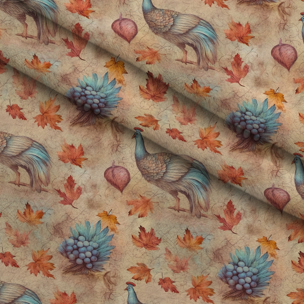 Autumn Harvest Reverie Pattern 4 Minky Fabric — plush minky folded close-up preview (mv-minky-v1:lying)