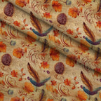 Autumn Harvest Reverie Pattern 5 Minky Fabric — plush minky folded close-up preview (mv-minky-v1:lying)