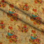 Autumn Harvest Reverie Pattern 8 Minky Fabric — plush minky folded close-up preview (mv-minky-v1:lying)