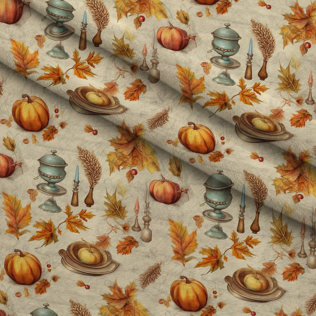 Autumn Harvest Reverie Pattern 9 Minky Fabric — plush minky folded close-up preview (mv-minky-v1:lying)