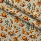 Autumn Harvest Reverie Pattern 9 Minky Fabric — plush minky folded close-up preview (mv-minky-v1:lying)