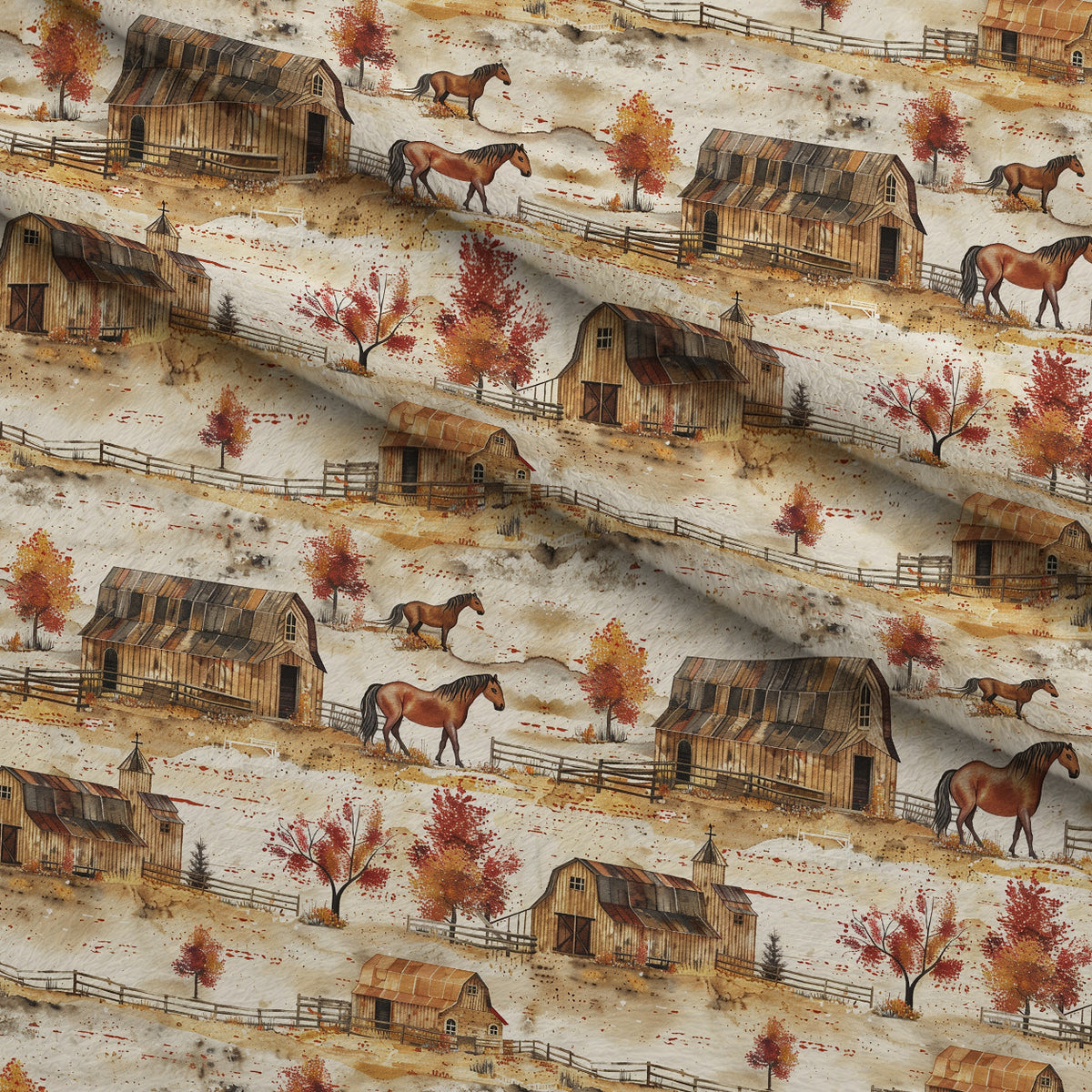 Autumn Homestead Pattern 5 Minky Fabric — plush minky folded close-up preview (mv-minky-v1:lying)