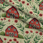 Barnyard Blooms Pattern 11 Minky Fabric — plush minky folded close-up preview (mv-minky-v1:lying)